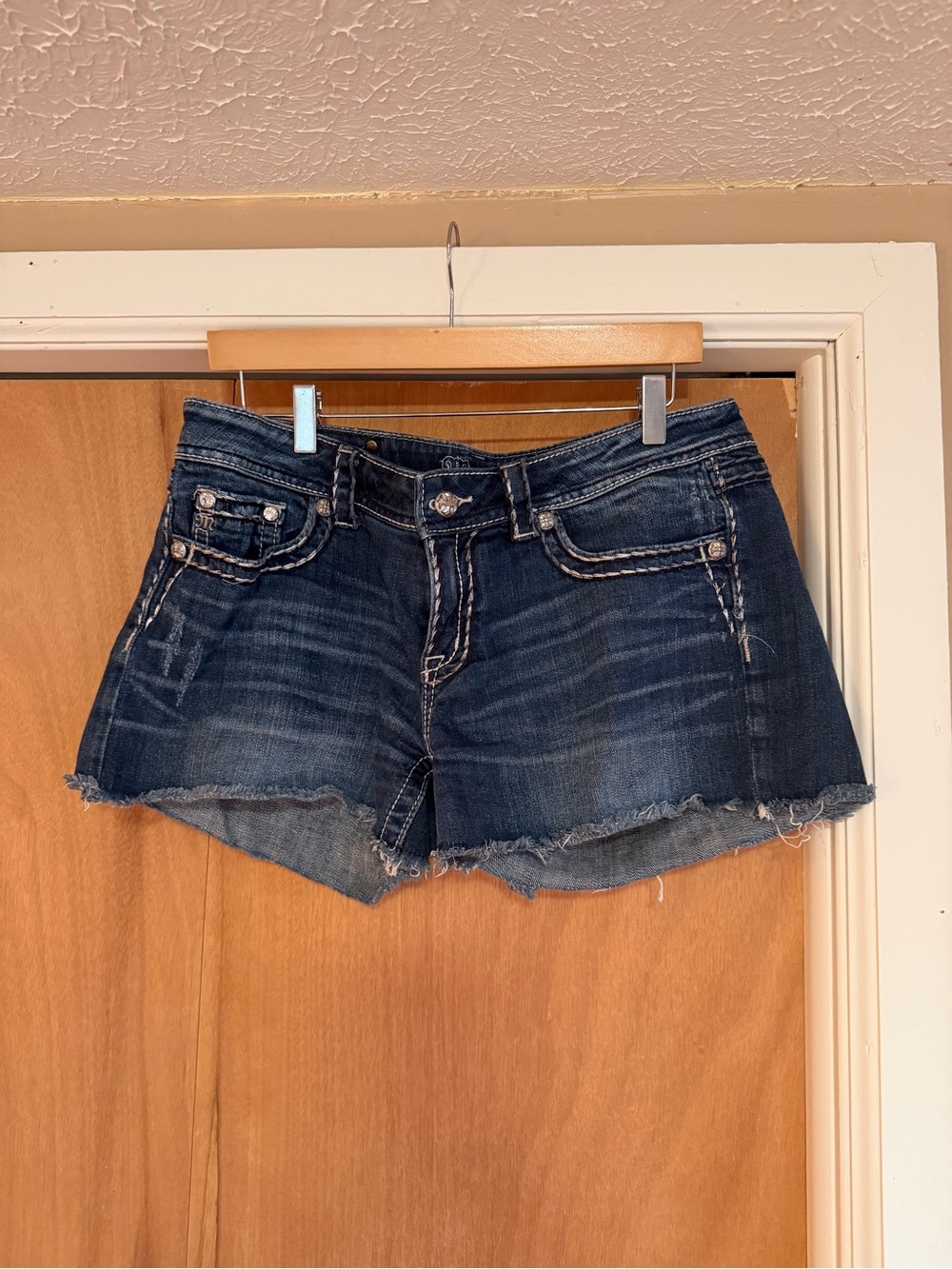 Dark Blue MissMe Denim Shorts - Women's
